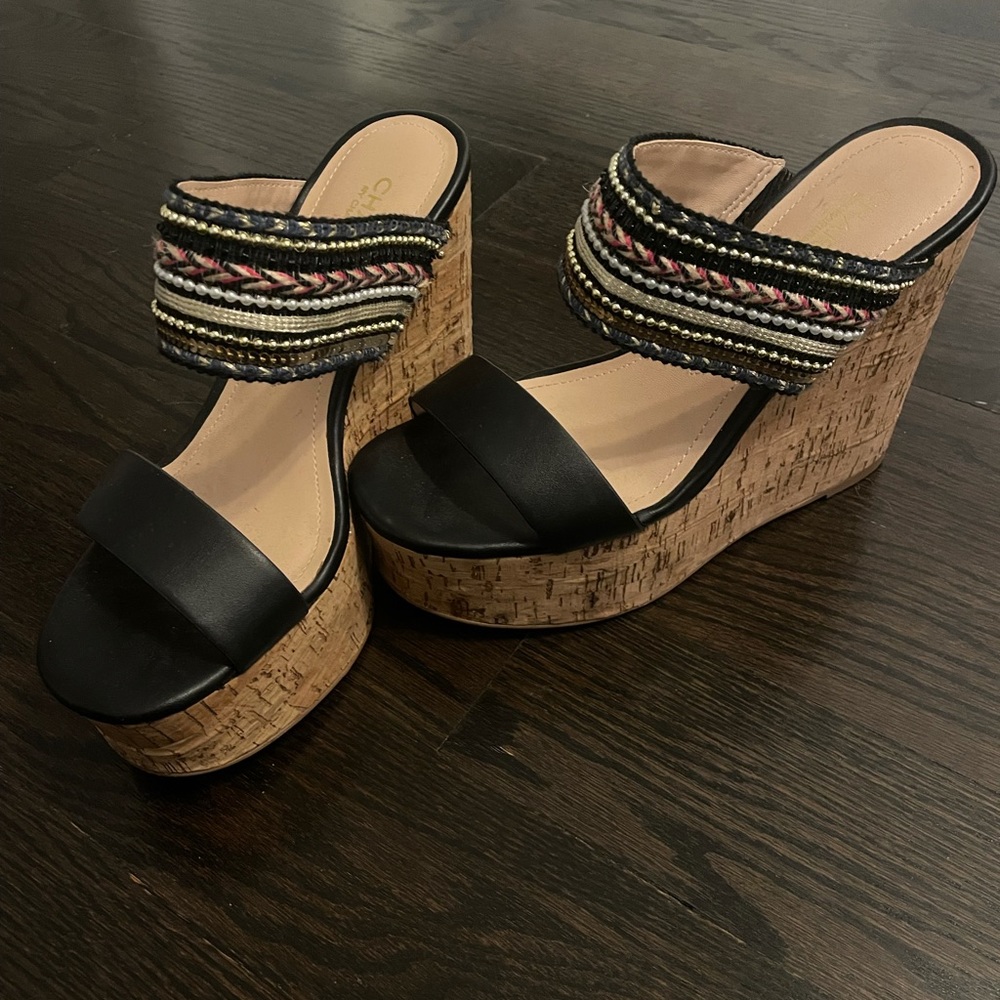 Beaded Cork Wedges
